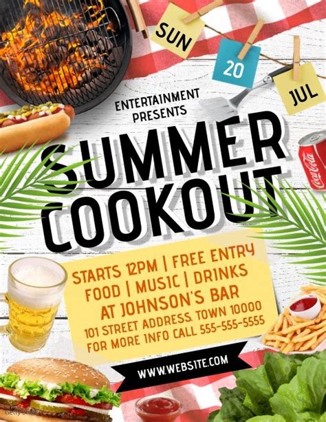 Cookout Flyer Template Ideas