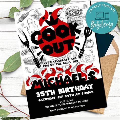 Cookout Invitation Template 5