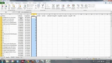 Coordinate Converter Excel