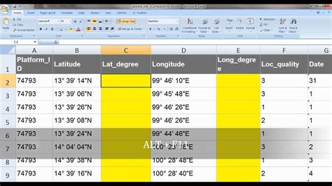 Coordinate Converter Excel Tool Images