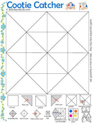 Cootie Catcher Template Gallery 3