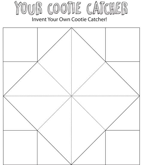 Cootie Catcher Template Gallery 6