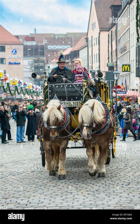 Copenhagen Christmas Market horse-drawn carriage