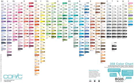 Copic Color Charts