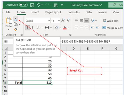 Copy Excel Formulas