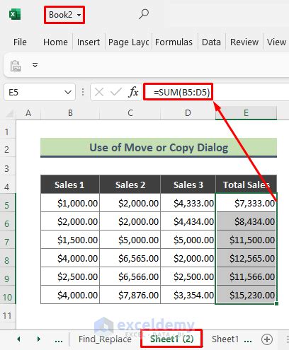 Copying Formulas Between Sheets