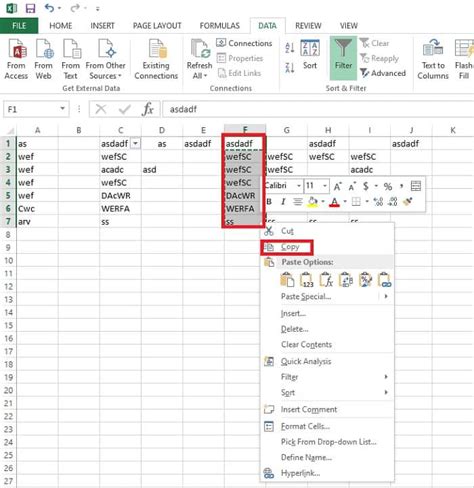 Copy and Insert Rows in Excel using Keyboard Shortcuts