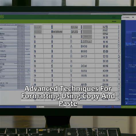 Copy and paste formatting in Excel