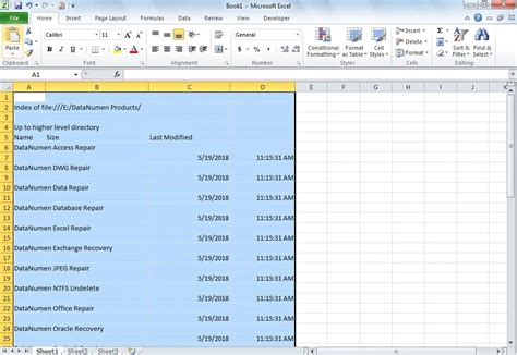 Copy Paste List into Excel