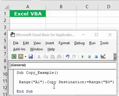 Copy Paste Range VBA Example