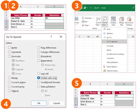 Method 1: Using the Copy Visible Cells Only Option