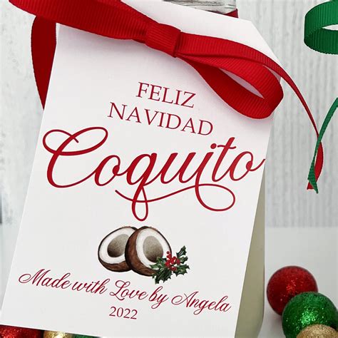 Coquito Gift Tags