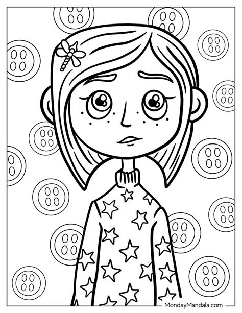 Coraline coloring page 1