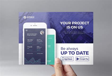 Corporate and Professional Mobile App Flyer Template