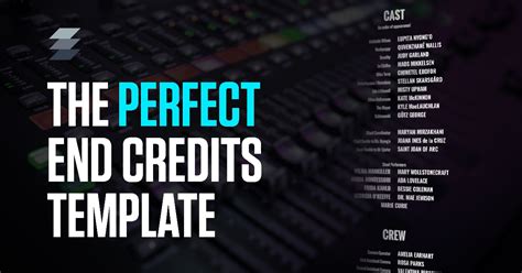 Corporate end credits template for Premiere Pro