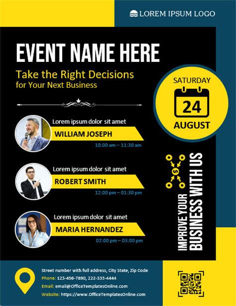 Corporate Event Flyer Template in Word