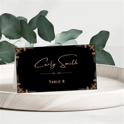 Corporate Event Place Cards Template