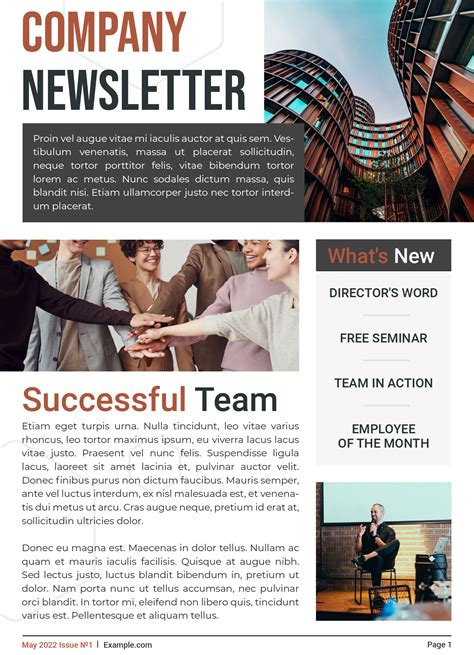 Corporate Newsletter Template