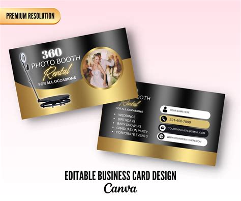 Corporate Photo Booth Business Card