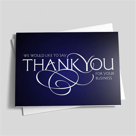 Corporate Thank You Business Card