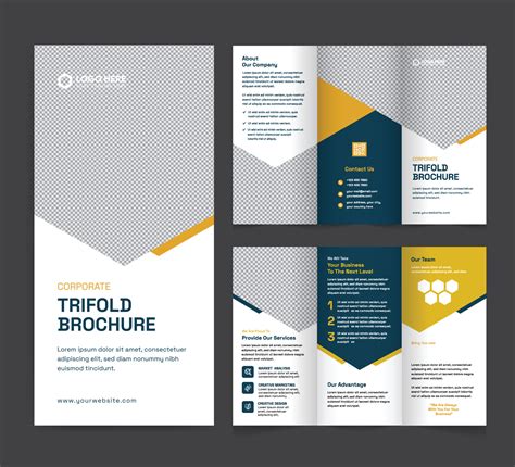 Corporate tri-fold brochure template