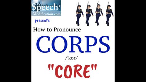 Corps Pronunciation Image 1