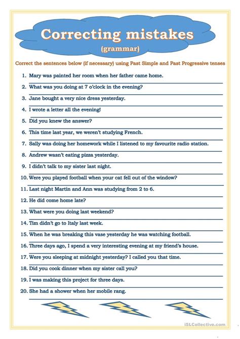 Correcting Spelling Mistakes Worksheet for Kids