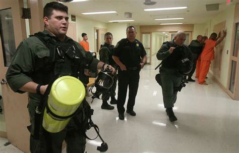 A Correctional Officer responding to an emergency situation