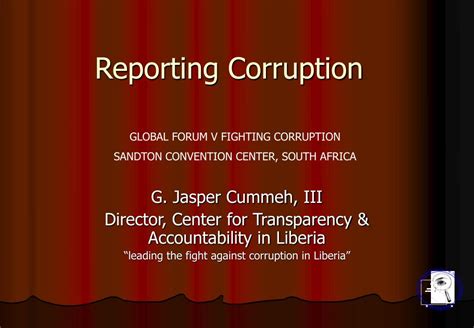 Reporting Corruption