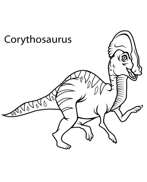 Corythosaurus color by number printable