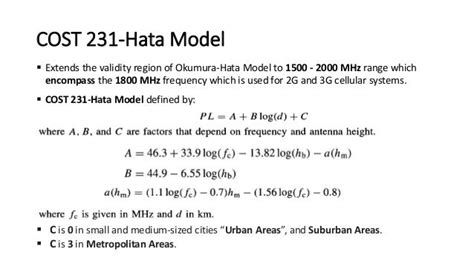 COST 231-Hata Model