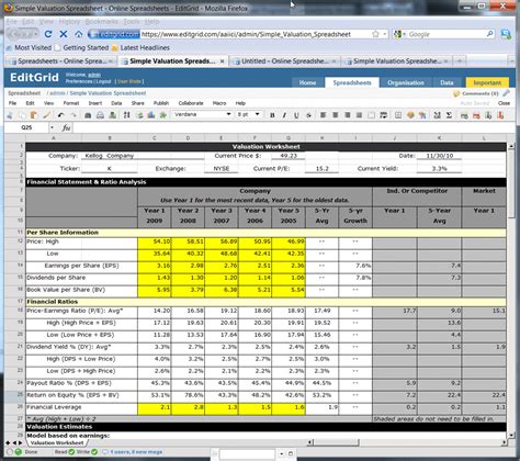 Cost Analysis Excel Template