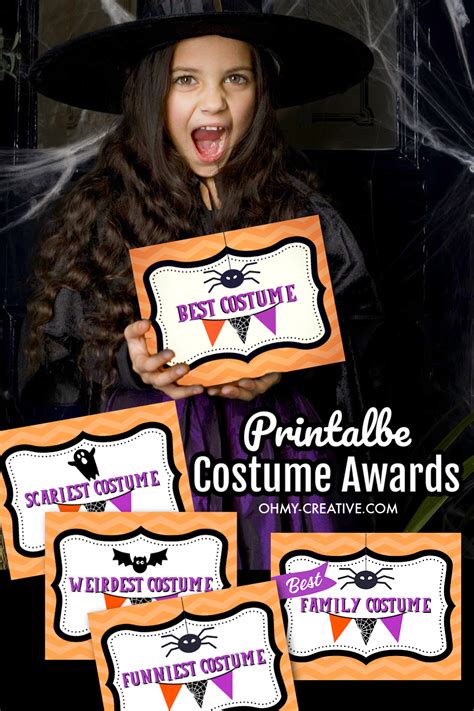 Costume Award Printable