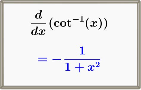 Cotangent Inverse Function