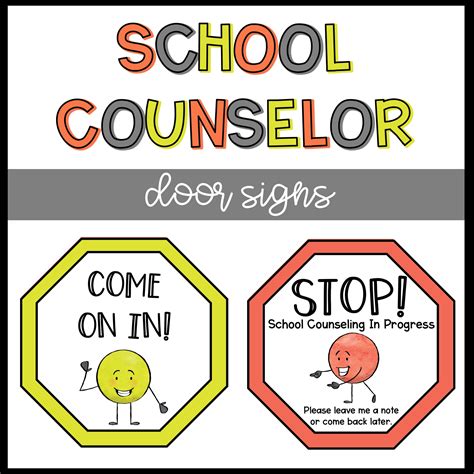 Counseling Door Signs