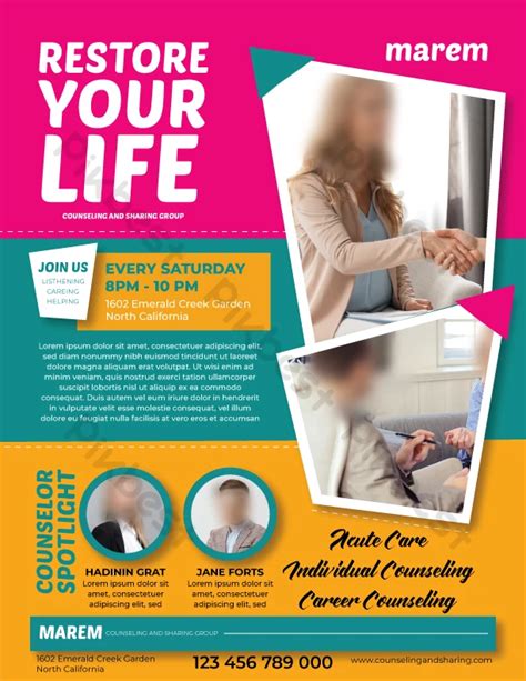 Counseling Flyer Template 7