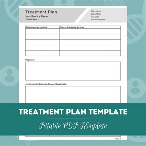 Counseling Treatment Plan Template