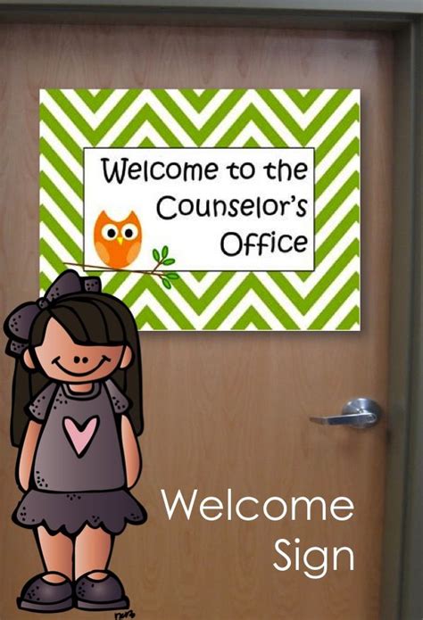 Counselor Door Sign Templates