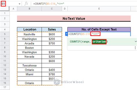 Count Cells Not Equal Text Image 3