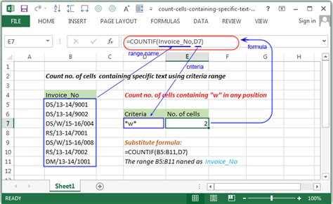 Count Cells Specific Range