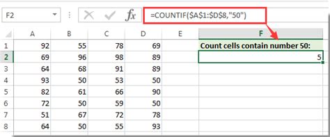 Count Cells Specific Value