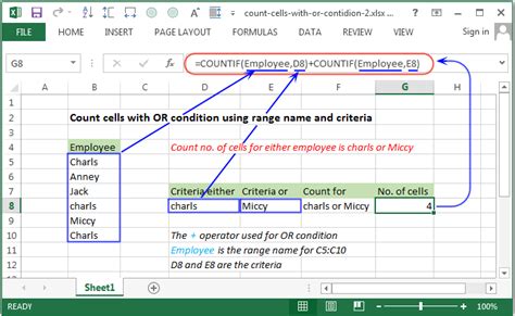 Count Cells Within Range