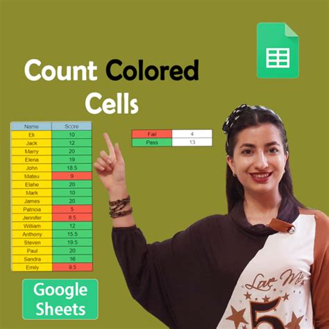 Count Colored Cells in Google Spreadsheet