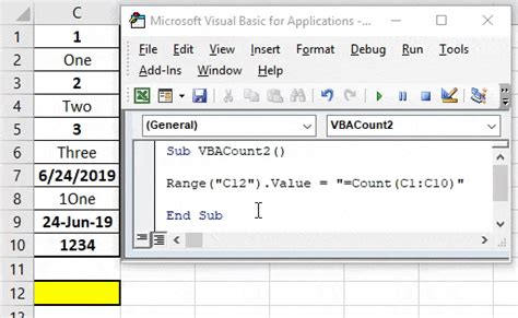 Using VBA macro to count commas in Excel