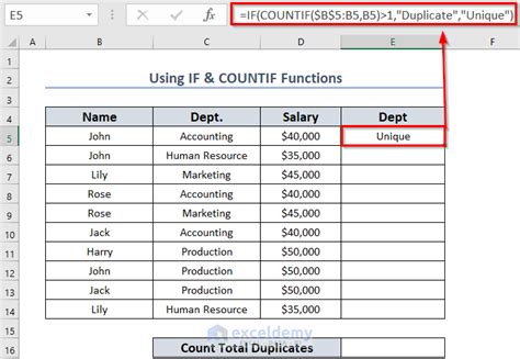 COUNTIF Function