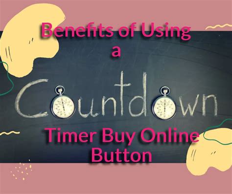 Countdown timer benefits