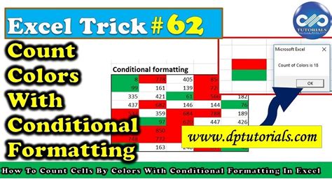 Counting Conditional Formatted Cells using Formula