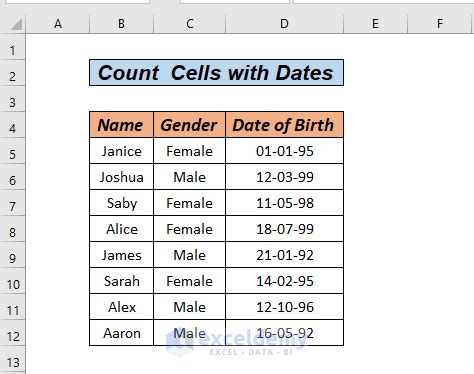 Counting Dates within a Specific Range