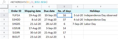 Counting Days in Google Sheets Image 6