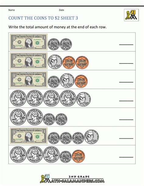 Benefits of Counting Money Worksheets